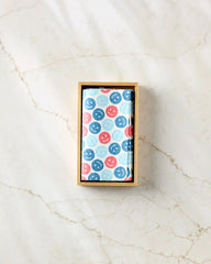 Smiley Face July Blue