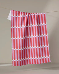 Stripe Block - Pink Red