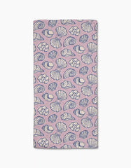 Retro Coastal Seashells in Pink