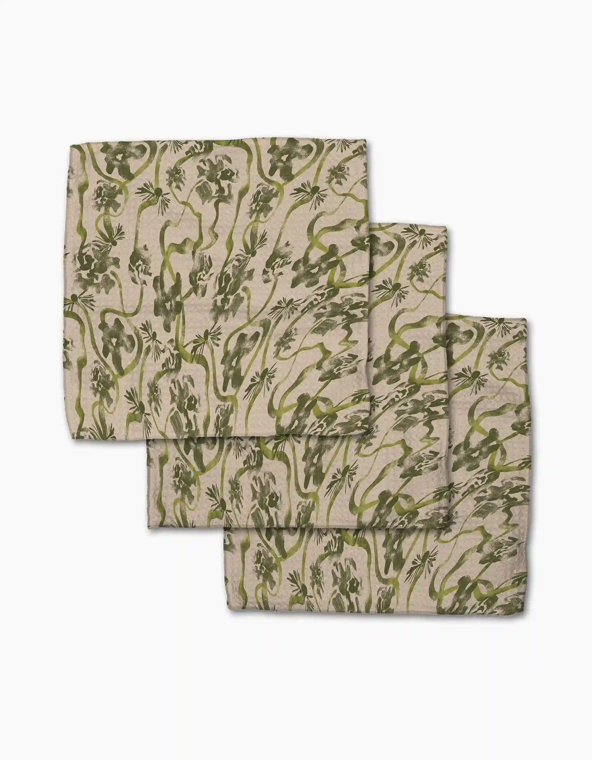 Floral Swirls Green
