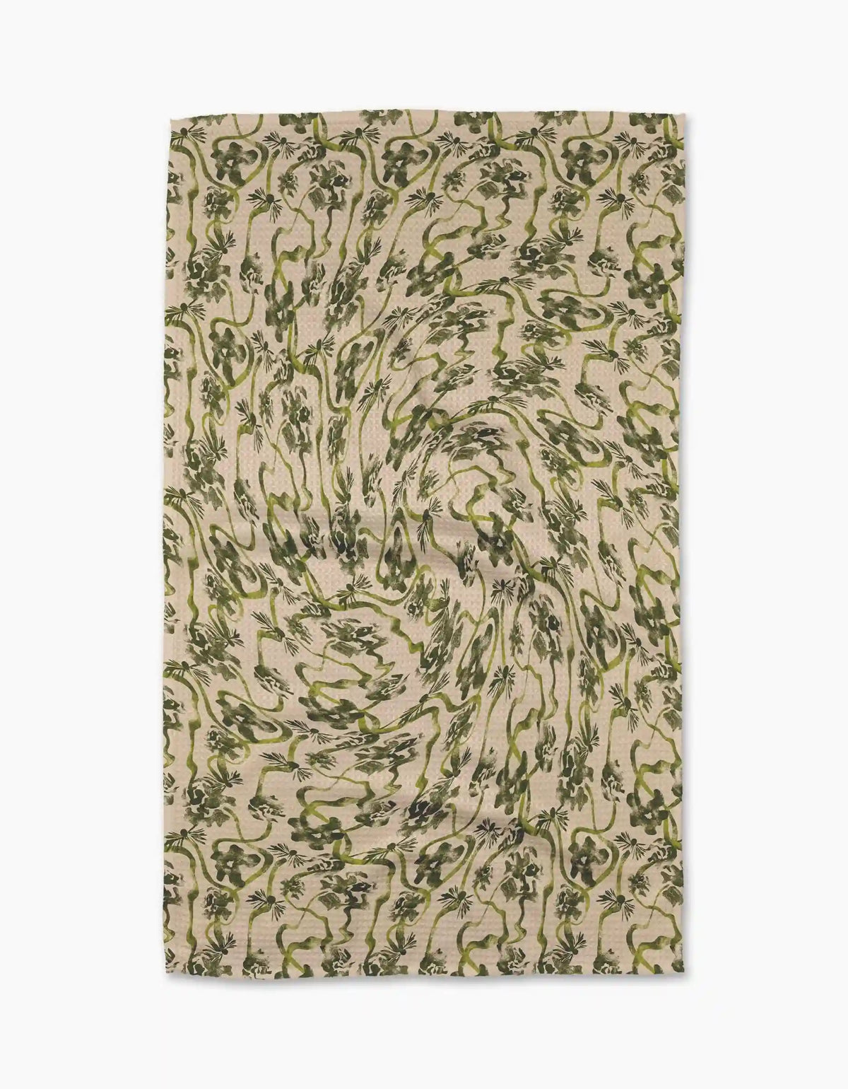Floral Swirls Green