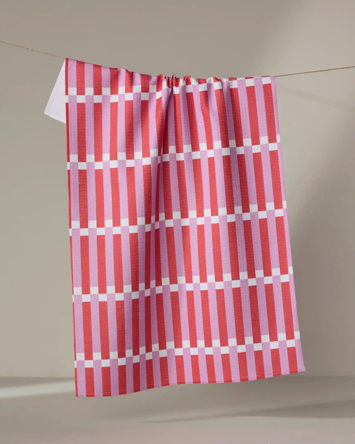 Stripe Block - Pink Red